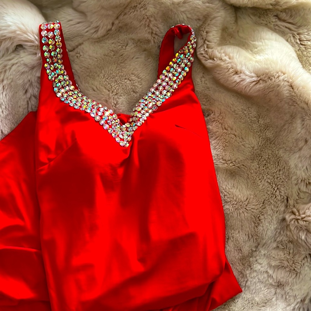 Red Sequin Mermaid Dress